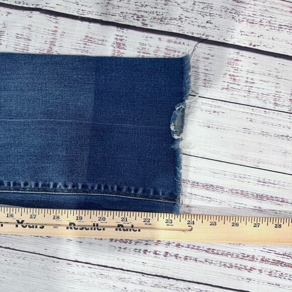 Spanx Flare Crop Jeggings S/P Black Stretch Y2K Raw Hem Pull-On Pants - Picture 4 of 7